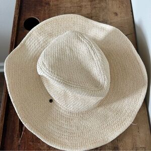 Madewell Cream Woven Hat